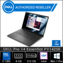 DELL Pro 14 Essential PV14250 Intel Core 5 120U 8GB-DDR5 512GB-SSD 14.0" FHD IPS Windows 11 Pro