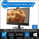 Dell 24 All-in-One QC24251 core i5-14500 8GB-DDR5 512GB-SSD 23.8"FHD Win 11 Pro