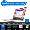 Dell Pro 14 Plus Laptop PB14250 Core Ultra 7 265U vPro 16GB-DDR5 1TB-SSD UMA Win 11 Pro