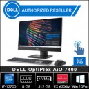 DELL OptiPlex AiO 7400 i7-12700 8GB 512GB RX-6500 23.8" FHD Win10 Pro Touch